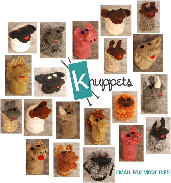Knuppets - knitted beasties
